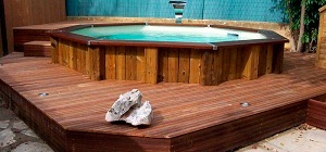 piscina elevada madera